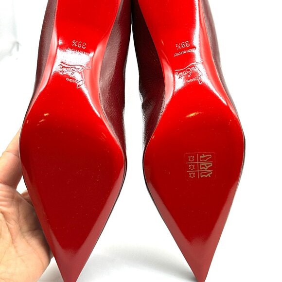 Christian Louboutin CONDOROCOMBO BOTTA 55 Tall Knee High Boots Heels - Picture 13 of 15